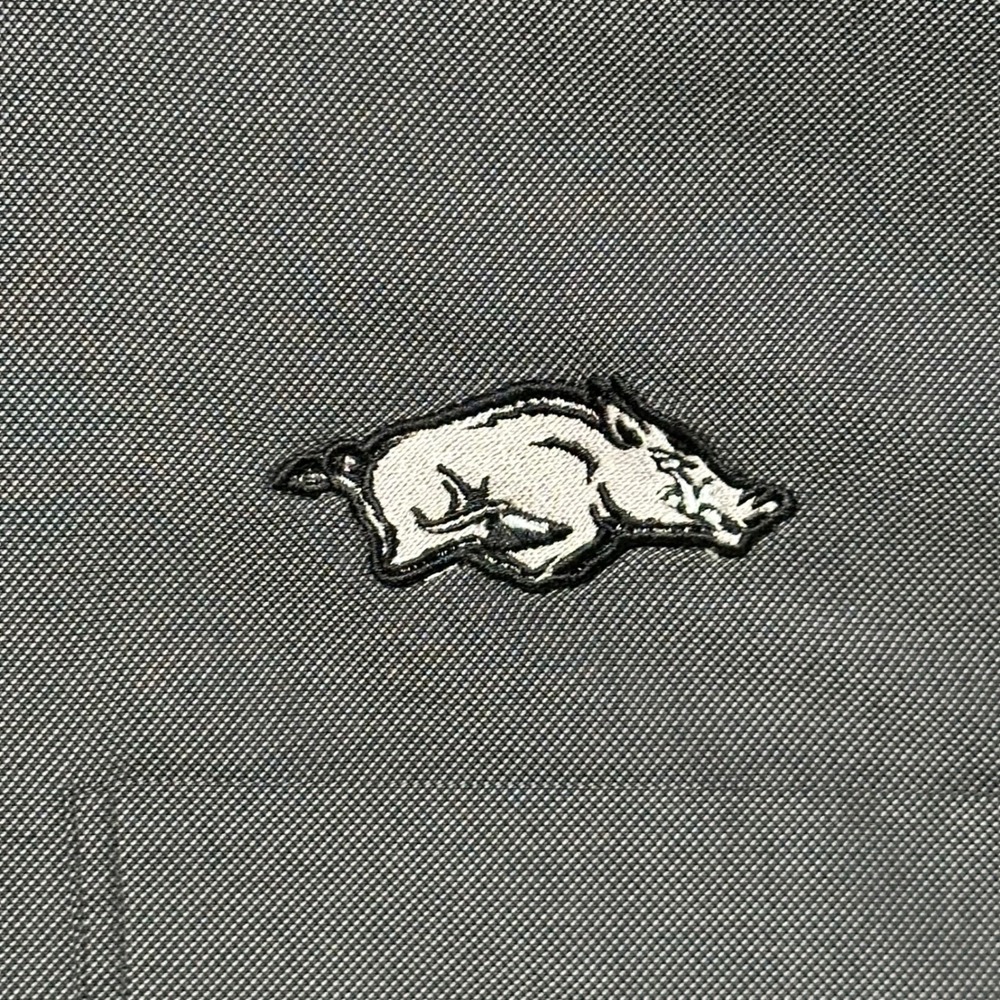 Cutter &‎ Buck Mens Arkansas Razorbacks Button Down Shirt Gray Long Sleeve Large - Picture 3 of 9